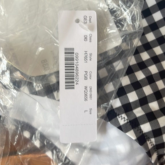 NWT JCrew black/white gingham bikini bottom 2 available 1- small 1-large - Picture 3 of 3